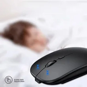 Bluetooth Mouse Wireless Mute Thin Tablet Laptop Office Desktop Universal Rechargeable Intelligent Sleep Portable