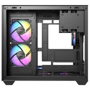 Antec CX800 RGB Elite Dual Chamber Gaming Case w/ Glass Side & Front, ATX, 6x RGB Fans, LED Button,