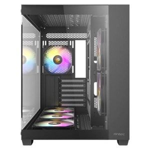 Antec CX800 RGB Elite Dual Chamber Gaming Case w/ Glass Side & Front, ATX, 6x RGB Fans, LED Button,