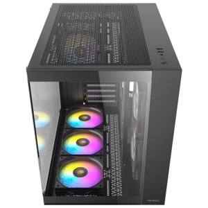 Antec CX800 RGB Elite Dual Chamber Gaming Case w/ Glass Side & Front, ATX, 6x RGB Fans, LED Button,