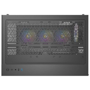 Antec CX800 RGB Elite Dual Chamber Gaming Case w/ Glass Side & Front, ATX, 6x RGB Fans, LED Button,