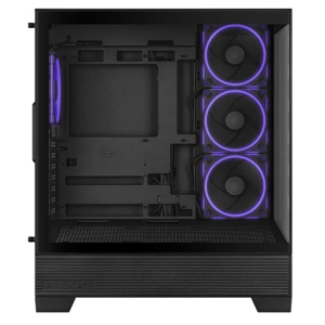 Asus A31 Plus ARGB Gaming Case w/ Front & Side Glass Windows, ATX, 4x ARGB Fans, USB-C, Angled Base,