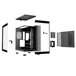 Be Quiet Light Base 600 DX ARGB Gaming Case w/ Glass Front & Side, ATX, Invertible, 1.33M ARGB Stri