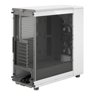 Fractal Design North Chalk White (TG Clear) Case w/ Clear Glass Window, ATX, 2 Fans, USB-C, Oak Fron