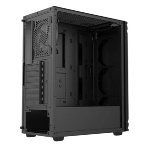 Vida Apollo Black ARGB Gaming Case w/ Glass Window, ATX, Rear ARGB Fan, Front LED Strips