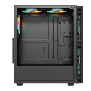 Vida Sirocco V2 Black ARGB Gaming Case w/ Glass Window, ATX, 6x ARGB Fans, Mesh Front