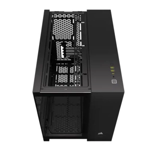 Corsair 2500X Dual Chamber Gaming Case w/ Glass Side & Front, Micro ATX, Mesh Panels, USB-C, Asus BT