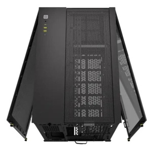 Corsair 2500X Dual Chamber Gaming Case w/ Glass Side & Front, Micro ATX, Mesh Panels, USB-C, Asus BT