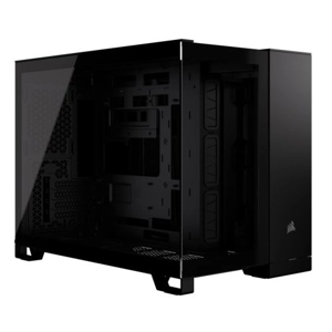 Corsair 2500X Dual Chamber Gaming Case w/ Glass Side & Front, Micro ATX, Mesh Panels, USB-C, Asus BT