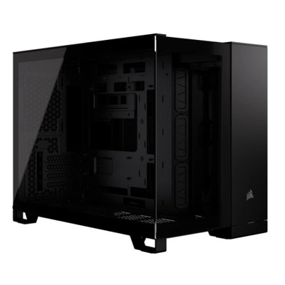 Corsair 2500X Dual Chamber Gaming Case w/ Glass Side & Front, Micro ATX, Mesh Panels, USB-C, Asus BT