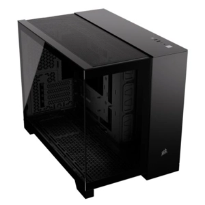Corsair 2500X Dual Chamber Gaming Case w/ Glass Side & Front, Micro ATX, Mesh Panels, USB-C, Asus BT
