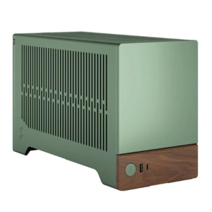 Fractal Design Terra Jade SFF PC Case, Mini ITX, Walnut Front, Anodized Aluminium Exterior, 322mm GP
