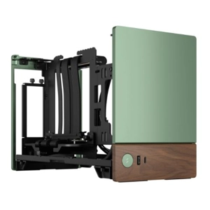 Fractal Design Terra Jade SFF PC Case, Mini ITX, Walnut Front, Anodized Aluminium Exterior, 322mm GP