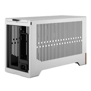 Fractal Design Terra Silver SFF PC Case, Mini ITX, Walnut Front, Anodized Aluminium Exterior, 322mm