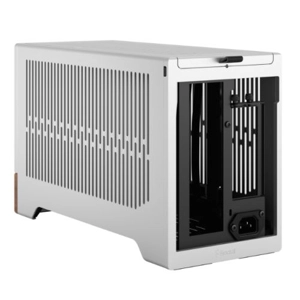 Fractal Design Terra Silver SFF PC Case, Mini ITX, Walnut Front, Anodized Aluminium Exterior, 322mm