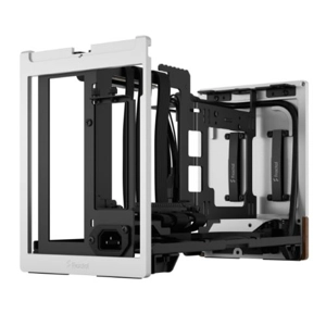 Fractal Design Terra Silver SFF PC Case, Mini ITX, Walnut Front, Anodized Aluminium Exterior, 322mm