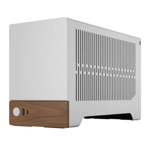 Fractal Design Terra Silver SFF PC Case, Mini ITX, Walnut Front, Anodized Aluminium Exterior, 322mm