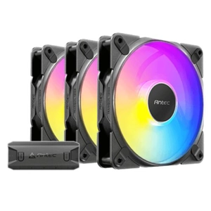 Antec Tranquil 120 ARGB PWM 12cm Case Fans (3-Pack), ARGB & PWM Fan Controller, Fluid Dynamic Bearin