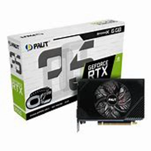 Palit RTX3050 StormX, PCIe4, 6GB DDR6, DVI, HDMI, DP, 1470MHz Clock, Compact Design