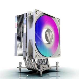 Vida Boreas White ARGB Heatsink & Fan, Intel/AMD, 2000RPM Hydraulic Fan, 6 Copper Heatpipes, 220W TD