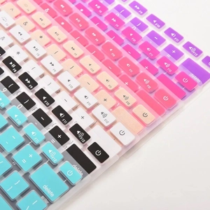 Colorful Silicone Keyboard Cover Sticker For Macbook Air 13 Pro 13 15 17 Protector