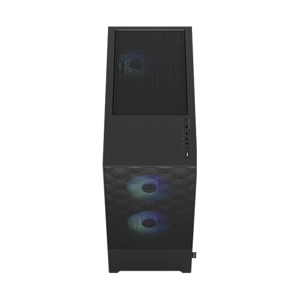Fractal Design Pop Air RGB (Black TG) Gaming Case w/ Clear Glass Window, ATX, Hexagonal Mesh Front,