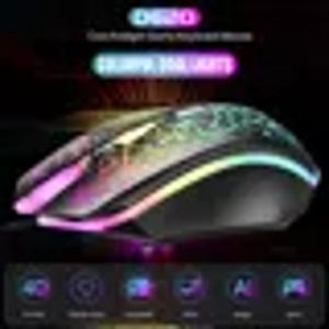 Ergonomic Wired Gaming Mouse USB Computer Mouse Lighting Mause Gamer Mouse 4 Button LED Silent Mice
