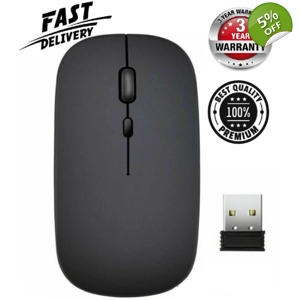 Ultra Thin Slim 2.4 GHz USB Wireless Optical Mouse Mice Receiver For Computer PC Laptop