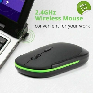 2.4 GHz Wireless Mouse Cordless Mice Optical Scroll For Laptop PC Computer + USB