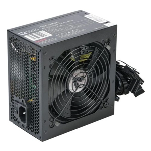 500W ATX PSU, Fluid Dynamic Ultra-Quiet Fan, Flat Black Cables, Power Lead Not Included, Black
