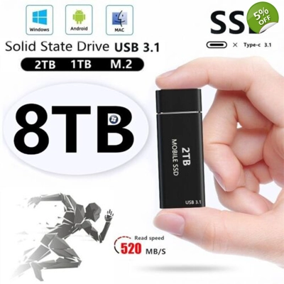 8TB USB 3.1 External SS..