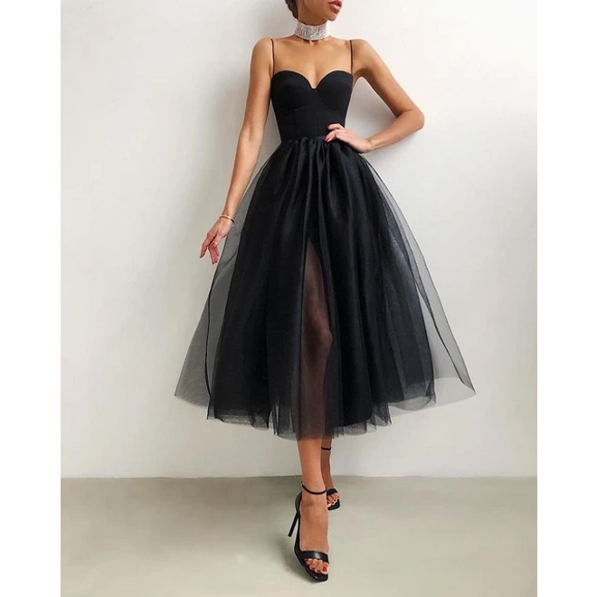 product Image for Beautiful Black Prom A line Dress