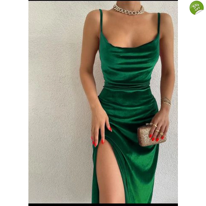 product Image for Elegant Velvet Maxi Evening Dress