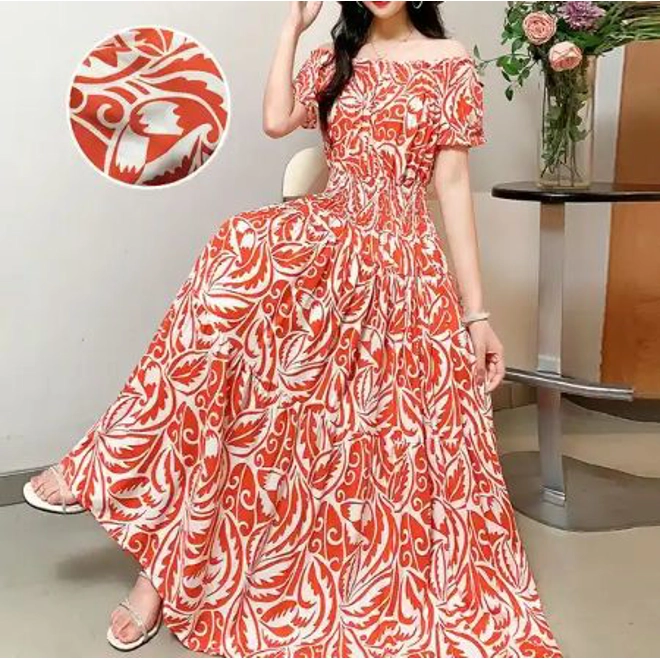 product Image for Off The Shoulder Floral Maxi Dress