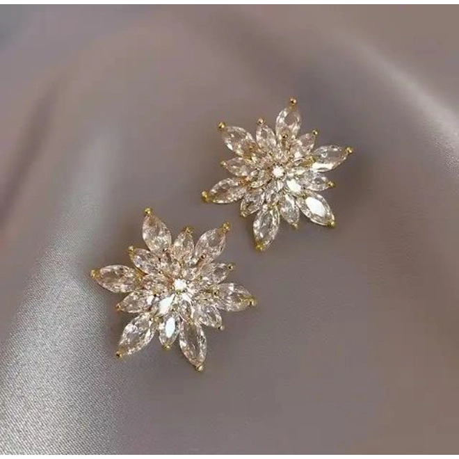 Additional Image for Beautiful Star Shaped Diamond Earrings