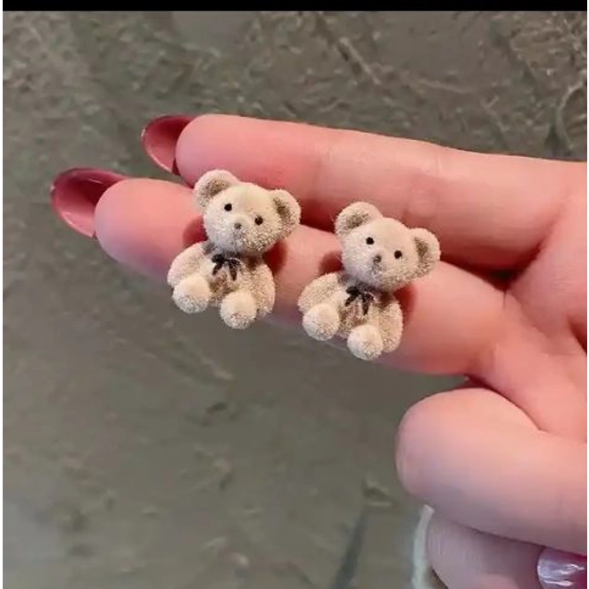 Additional Image for Cute Bear Stud Earrings