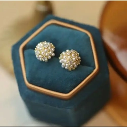Beautiful Gold And Silver Earrings