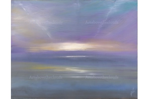 Blue Jet Stream Original Oil..