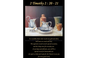 2 Timothy 2:20-21 Poster