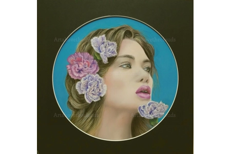 Eve. Original pastel Painting