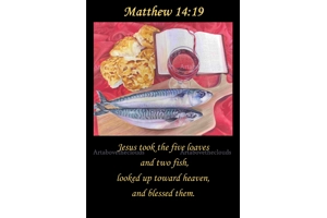 Matthew 14:19 poster