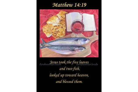 Matthew 14:19 poster