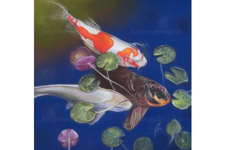 Koi Pond 2 Print Koi Pond 2 Print