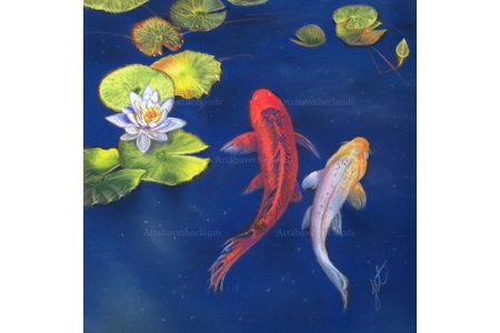 Koi Pond 1 Print