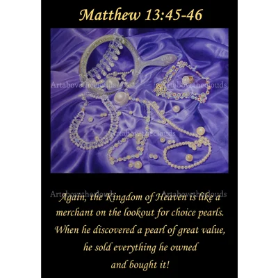 Matthew 13:45-46 Poster