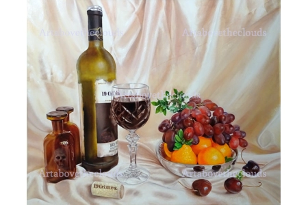 Words Can Be Poison or Fruit Original Oil Painting