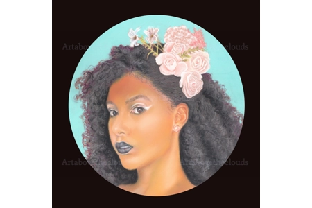 Saffron. Original Pastel painting