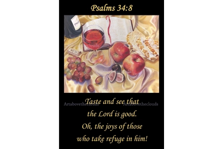 Psalms 34:8 Poster