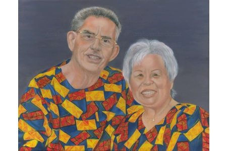 Golden Anniversary Original Oil Painting Commission