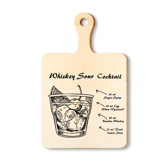 Whiskey Sour Display Cutting Board